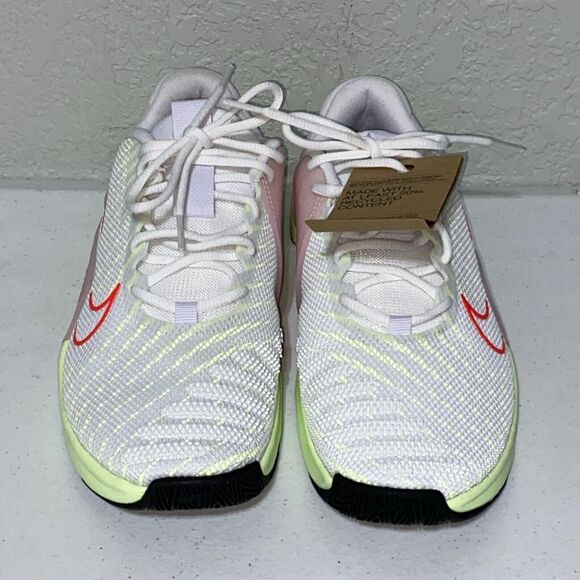 Nike Metcon 9 Women's Size 8.5 White Green CrossFit Training Shoes DZ2537-101 - Picture 5 of 8
